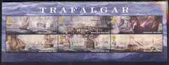 Great Britain 2005 Trafalgar perf m/sheet containing set of 6 values unmounted mint