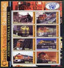Benin 2003 Classic American Railroads #09 - Atchison, Topeka & Santa Fe, perf sheetlet containing set of 8 values unmounted mint