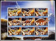 Congo 2005 Dinosaurs perf sheetlet containing 9 values fine cto used