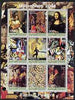 Somaliland 2001 Millennium series - Famous Paintings perf sheetlet containing 9 values unmounted mint
