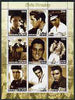 Benin 2002 Elvis Presley perf sheet containing set of 9 values unmounted mint