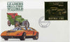 Zambia 1987 Classic Cars 1k50 Packard in 22k gold foil on cover with first day of issue cancel, limited edition and very elusive