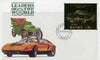 Zambia 1987 Classic Cars 1k50 Chevrolet in 22k gold foil on cover with first day of issue cancel, limited edition and very elusive