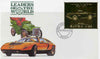 Zambia 1987 Classic Cars 1k50 Aston Martin in 22k gold foil on cover with first day of issue cancel, limited edition and very elusive