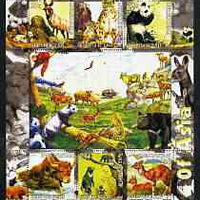 Kyrgyzstan 2004 Fauna of the World - Mountains of Asia perf sheetlet containing 6 values unmounted mint