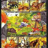 Kyrgyzstan 2004 Fauna of the World - European Forests perf sheetlet containing 6 values unmounted mint