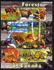 Kyrgyzstan 2004 Fauna of the World - Forests of Canada perf sheetlet containing 6 values unmounted mint