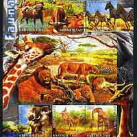 Kyrgyzstan 2004 Fauna of the World - Savanna #2 perf sheetlet containing 6 values unmounted mint