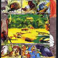 Kyrgyzstan 2004 Fauna of the World - Australia #1 perf sheetlet containing 6 values unmounted mint