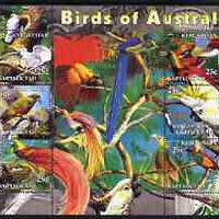 Kyrgyzstan 2004 Fauna of the World - Birds of Australia perf sheetlet containing 6 values unmounted mint
