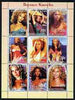 Kyrgyzstan 2003 Beyonce Knowles perf sheetlet containing 9 values unmounted mint