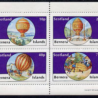 Bernera 1981 Balloons #2 perf set of 4 values (10p to 75p) unmounted mint