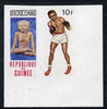 Guinea - Conakry 1969 Boxing 10f imperf proof single from limited printing from Mexico Olympics set, unmounted mint as SG 675
