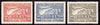 Greece 1933 Graf Zeppelin ‘Air’ set of 3 mounted mint, SG 458-60