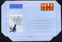 Great Britain 1968 Christmas 9d Airletter form handstamped SPECIMEN