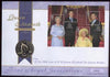 Great Britain 2000 Royal Mail/Royal Mint illustrated coin cover for 100th Year of The Queen Mother bearing Four Generations m/sheet with special,London SW1 handstamp in silver.,Cover,includes uncirculated £5 commem coin and is numbered 04832.