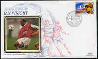 France 1995 Benham silk cover commemorating Ian Wright (Arsenal & England) with special cancellation