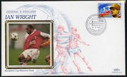 France 1995 Benham silk cover commemorating Ian Wright (Arsenal & England) with special cancellation