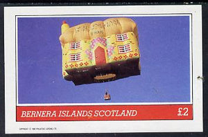 Bernera 1982 Balloons #3 (Nottinghamshire Building Society) imperf deluxe sheet (£2 value) unmounted mint