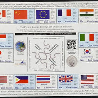 Cook Islands 2012 43rd Pacific Islands Forum - Key Dialogue Partners sheetlet containing 16 values unmounted mint