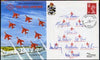 Great Britain 1989,25th Anniversary of Red Arrows official illustrated cover with British Forces Battle of Britain Day cancel, signed by the world famous Red Arrows Aerobatic Team.,Limited edition of just 1250