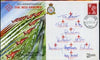 Great Britain 1989,25th Anniversary of Red Arrows official illustrated cover with British Forces Canberra AAniv cancel, signed by the world famous Red Arrows Aerobatic Team.,Limited edition of just 1400