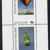 Bernera 1982 Balloons #3 (Advertising Perrier Water & Estate Agents) perf set of 2 values (40p & 60p) unmounted mint