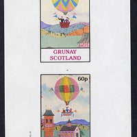 Grunay 1982 Balloons imperf set of 2 values (40p & 60p) unmounted mint