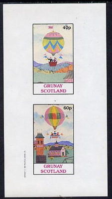 Grunay 1982 Balloons imperf set of 2 values (40p & 60p) unmounted mint
