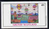 Grunay 1982 Balloons imperf souvenir sheet (£1 value) unmounted mint