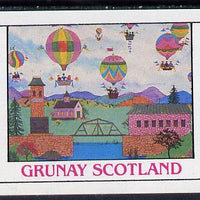 Grunay 1982 Balloons imperf souvenir sheet (£1 value) unmounted mint