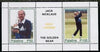 Palatine (Fantasy) Jack Nicklaus Golf Legend perf sheetlet containing 2 values and label unmounted mint