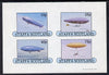 Staffa 1981 Airships #1 imperf set of 4 values (10p to 75p) unmounted mint