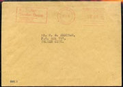 Belize locally used cover with SPECIMEN meter slogan for Travellers Cheques