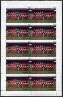 St Vincent 1987 English Football teams $2 Arsenal complete perf sheet of 10 unmounted mint SG 1093