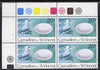 St Vincent - Grenadines 1978 Birds & their Eggs 20c corner block of 4 with wmk sideways inverted unmounted mint, SG 120w