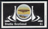 Staffa 1982 Airships #2 imperf souvenir sheet (£1 value) unmounted mint