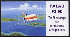 Palau 1989 $3.90 Aircraft booklet complete