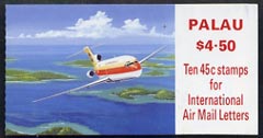 Palau 1989 $4.50 Aircraft booklet complete