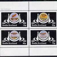 Staffa 1982 Airships #2 perf set of 4 values (10p to 75p) unmounted mint