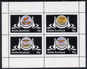 Staffa 1982 Airships #2 perf set of 4 values (10p to 75p) unmounted mint