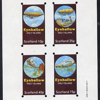 Eynhallow 1982 Airships imperf set of 4 values (10p to 75p) unmounted mint