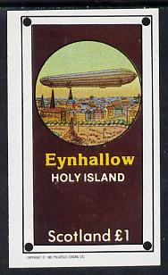 Eynhallow 1982 Airships imperf souvenir sheet (£1 value) unmounted mint