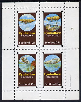 Eynhallow 1982 Airships perf set of 4 values (10p to 75p) unmounted mint