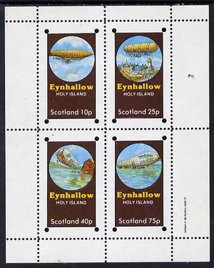 Eynhallow 1982 Airships perf set of 4 values (10p to 75p) unmounted mint