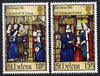 St Helena 1983 Christmas perf set of 2 unmounted mint, SG 423-24