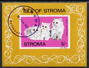 Stroma 1969 Cats imperf m/sheet (5s value showing Orange-Eyed White) cto used