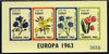 Pabay 1963 Europa Flowers imperf sheetlet containing set of 4 values unmounted mint (Rosen PA11)