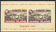 Sanda Island 1964 Europa imperf m/sheet (Europa Bridge) on buff paper unmounted mint