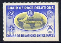 Cinderella - Rhodesia & Nyasaland label inscribed 'Chair of Race Relations' unmounted mint
